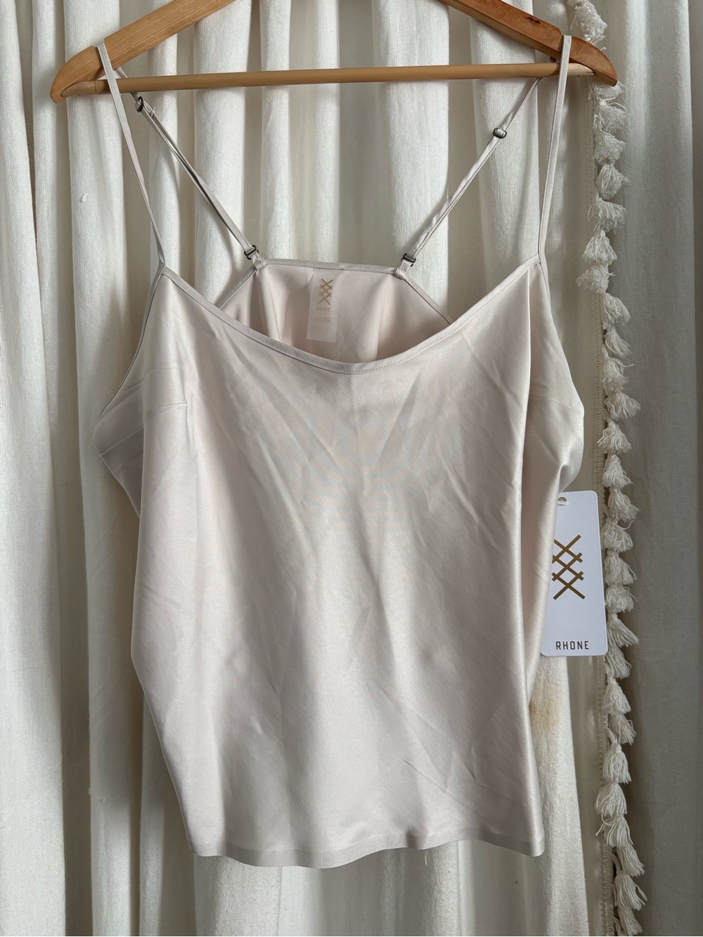 RHONE Cream Adjustable-Strap Cami NWT